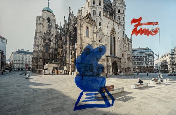 Coronasäule Entwurf